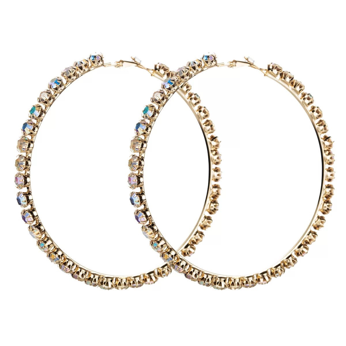 Diamond Hoop Earrings