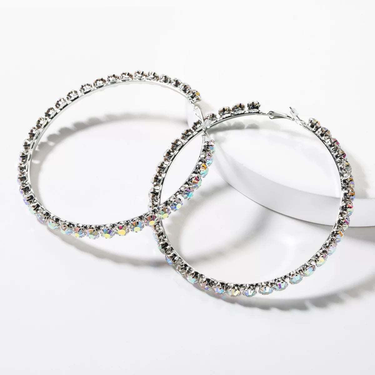Diamond Hoop Earrings
