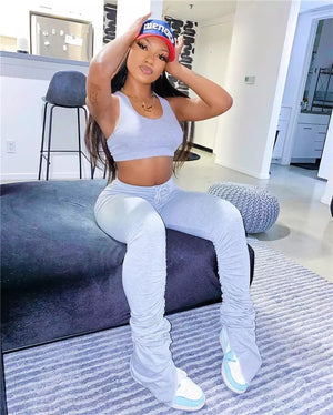 *Stacked Pants Set