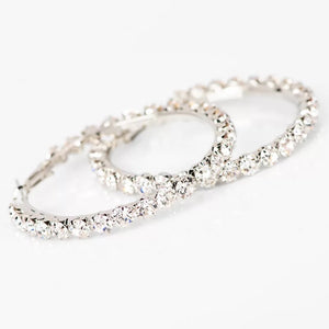 Diamond Hoop Earrings