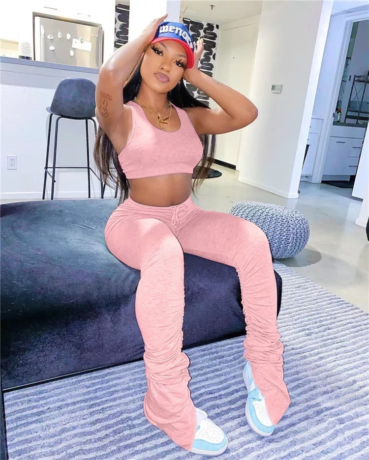 *Stacked Pants Set