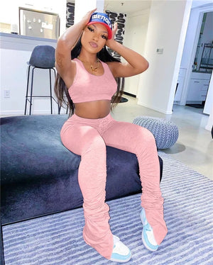 *Stacked Pants Set