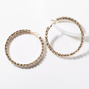 Diamond Hoop Earrings
