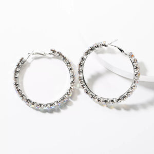 Diamond Hoop Earrings