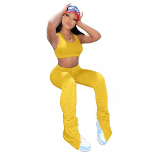*Stacked Pants Set