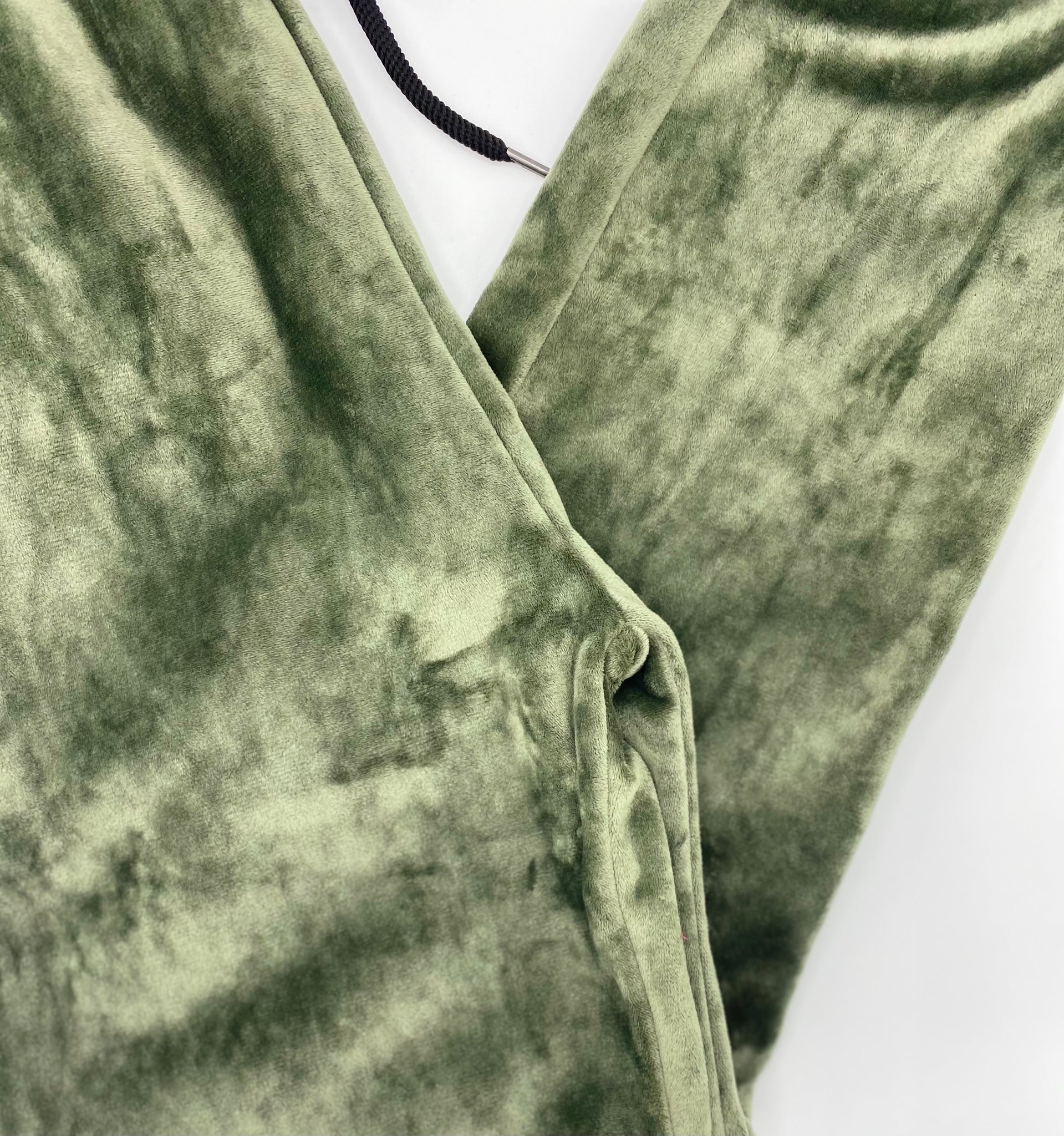 Green Velour Joggers