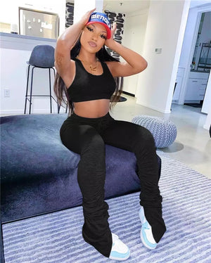 *Stacked Pants Set